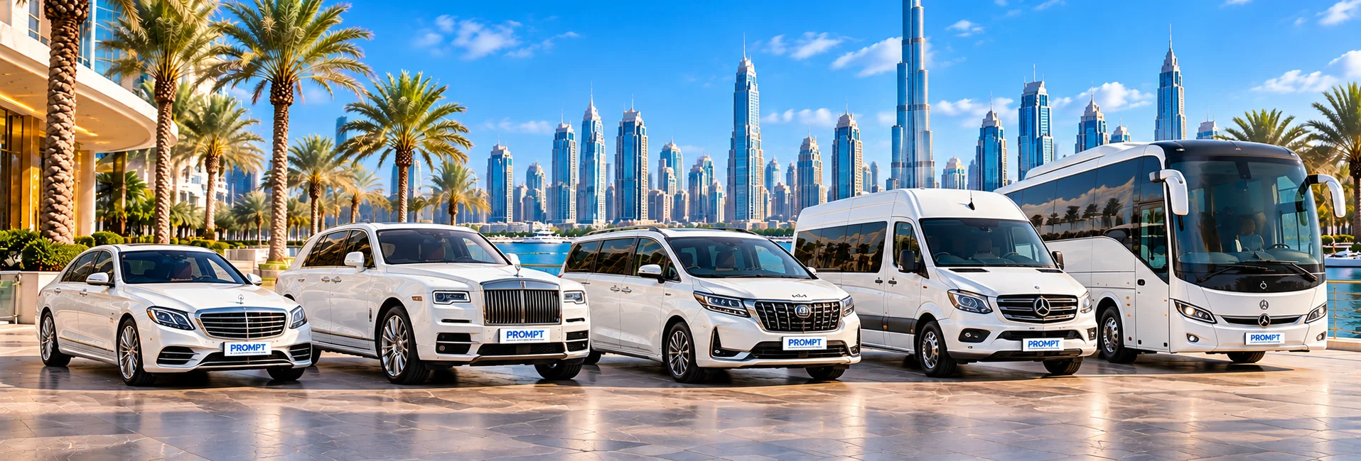 Dubai Luxury Fleet promt limo